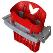 Galeata din plastic cu storcator pentru mop plat Vileda Ultramax10L