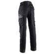 PANTALONI CASITA NEGRU-ALBASTRU, MARIMEA-