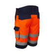 HIBANA - PANTALONI BERMUDE ORANGE HV NAVY, MARIMEA-