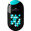 Ascutitoare cu radiera two tone negru cul asortate 2022 faber-castell
