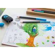 Creion Grafit B Grip 2001 Two Tone Negru-Bleu 2022 Faber-Castell