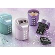 Ascutitoare dubla roll on sparkle pastel faber-castell