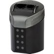 Ascutitoare dubla roll on negru-albastru Faber-castell