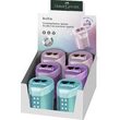 Ascutitoare dubla roll on sparkle pastel faber-castell