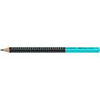 Creion Grafit B Jumbo Grip Two Tone Negru-Turcoaz 2022 Faber-Castell