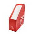 Suport reviste vertical carton 9cm Rosu Patria