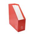 Suport reviste vertical carton 9cm Rosu Patria
