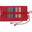Rollup 18 Creioane Colorate grip+ascutitoare sleeve FABER-CASTELL