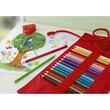 Rollup 18 Creioane Colorate grip+ascutitoare sleeve FABER-CASTELL