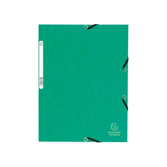 Mapă din carton cu elastic Verde