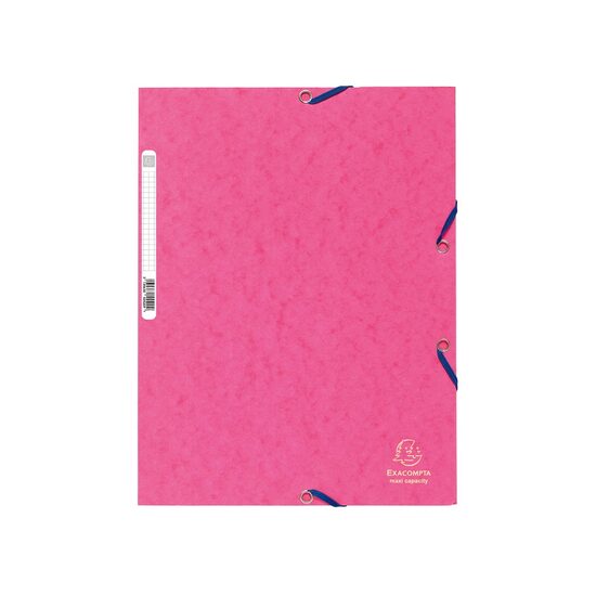 Mapă din carton cu elastic Roz