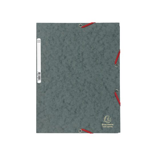 Mapă din carton cu elastic Gri