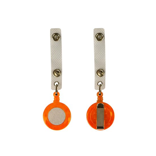 Clip cu fir retractabil Portocaliu
