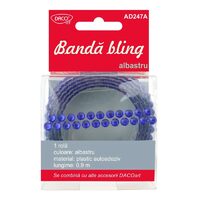 Bandă bling albastru DACO
