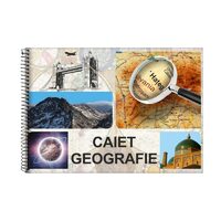 Caiet A4 geografie spiră 24 file DACO