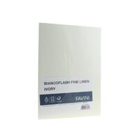  Carton cărți vizită A4 250 g Ivory texturat FAVINI