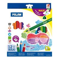 Creion color 12 culori Maxi triunghiular MILAN