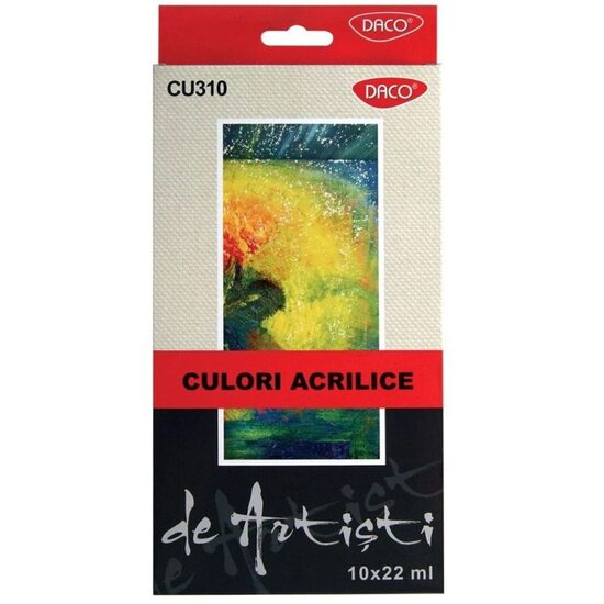 Culori acril 10 culori 22 ml DACO