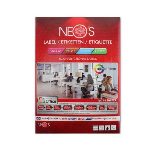 Etichete autoadezive A4 1/coala 210x297 mm NEO'S