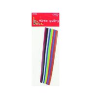 Hartie quilling 18x0.5 cm 300/set 10 culori DACO
