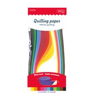 Hartie quilling 42.5x0.5 cm 200/set 12 culori DACO