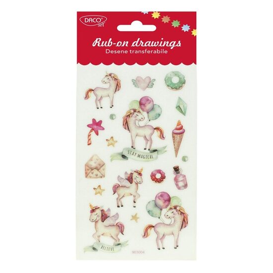 Abțibild - AB107 Unicorni Desene transferabile DACO