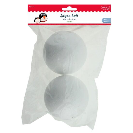 Bile polistiren Set 2, 10 cm DACO