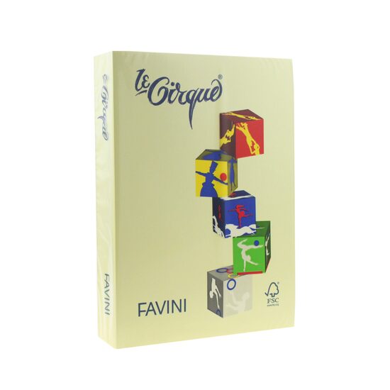Carton color 160 g/mp A4 Galben deschis 100 FAVINI