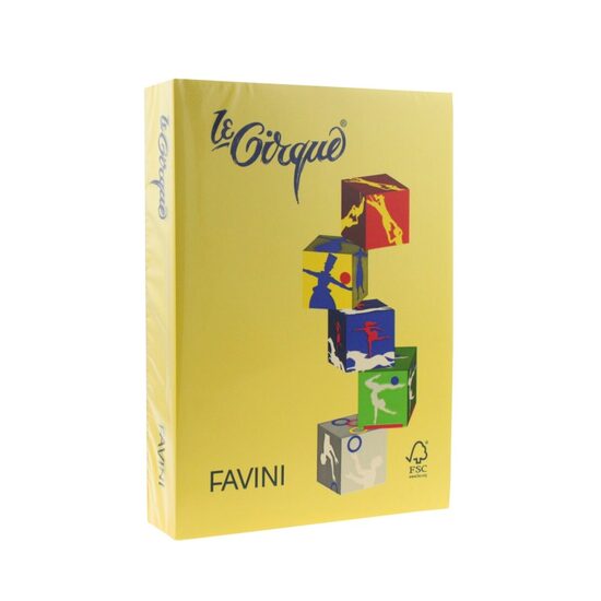 Carton color 160 g/mp A4 Galben închis 200 FAVINI