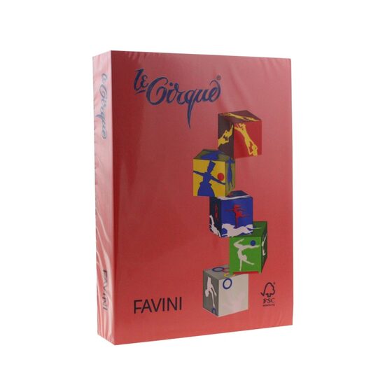 Carton color 160 g/mp A4 Roșu 209 FAVINI
