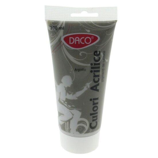 Culori acril 200 ml Argintiu DACO