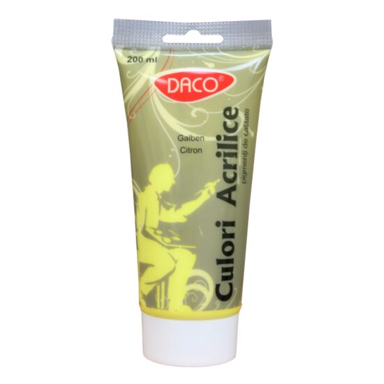 Culori acril 200 ml Galben citron DACO
