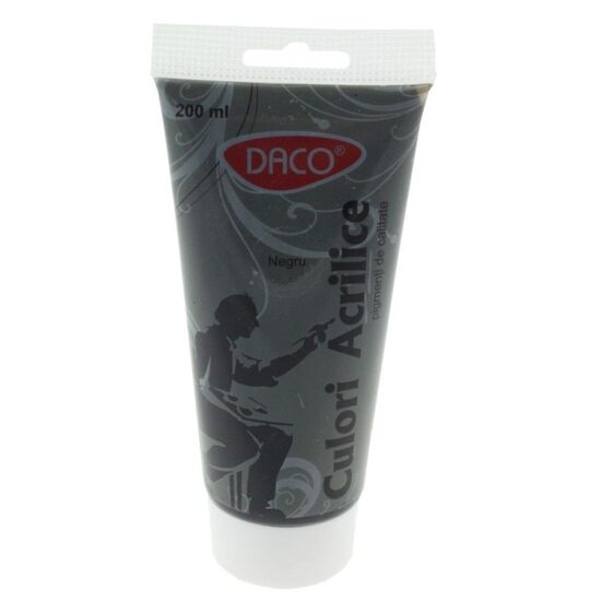 Culori acril 200 ml Negru DACO