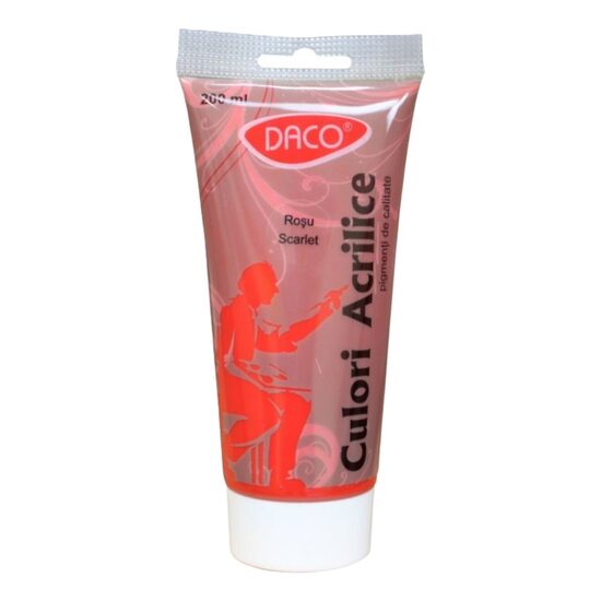 Culori acril 200 ml Roșu scarlet DACO