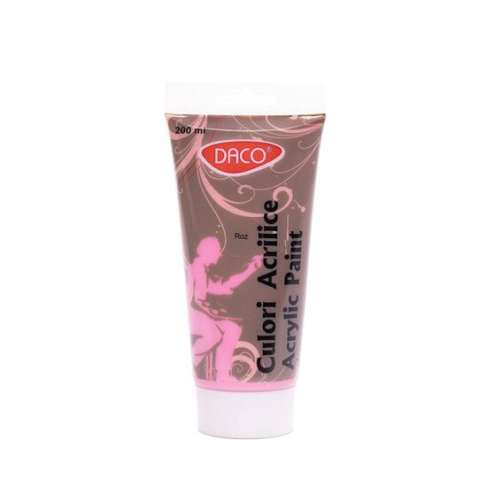 Culori acril 200 ml Roz DACO