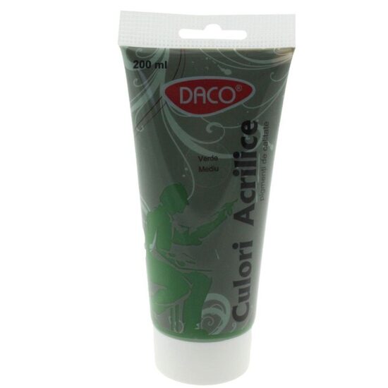 Culori acril 200 ml Verde mediu DACO