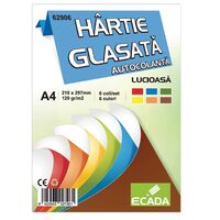 Hartie glasata autocolanta 6 file/set ECADA