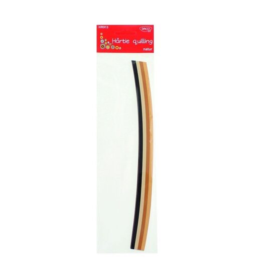Hartie quilling 30x0.5 cm 200/set Natur DACO