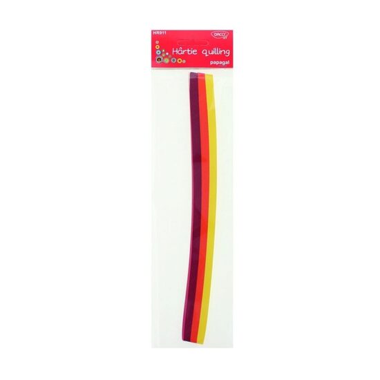 Hartie quilling 30x0.5 cm 200/set Papagal DACO