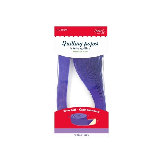 Hartie quilling 42.5x0.5 cm 100/set Mov DACO