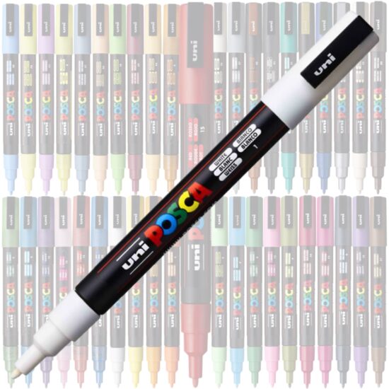 Marker UNI Posca PC-3M, varf rotund, 0.9-1.3mm