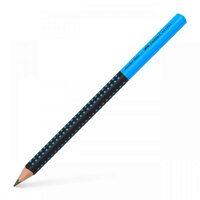 Creion Grafit B Jumbo Grip Two Tone Negru-Albastru 2022 Faber-Castell