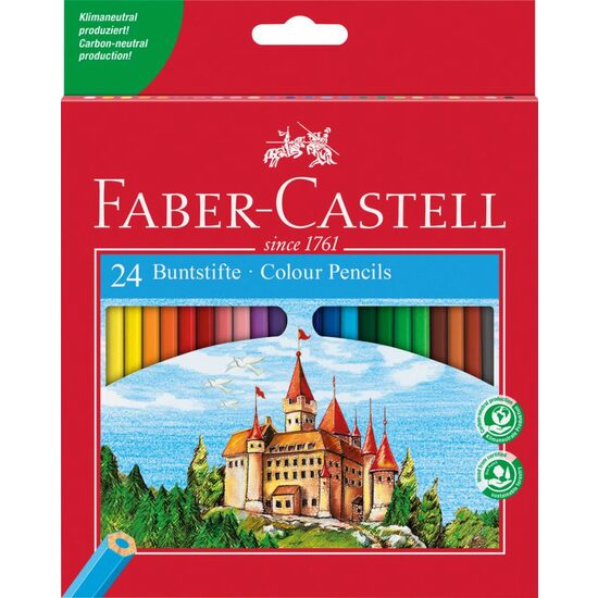 Creioane Colorate 24 Culori Faber-Castell
