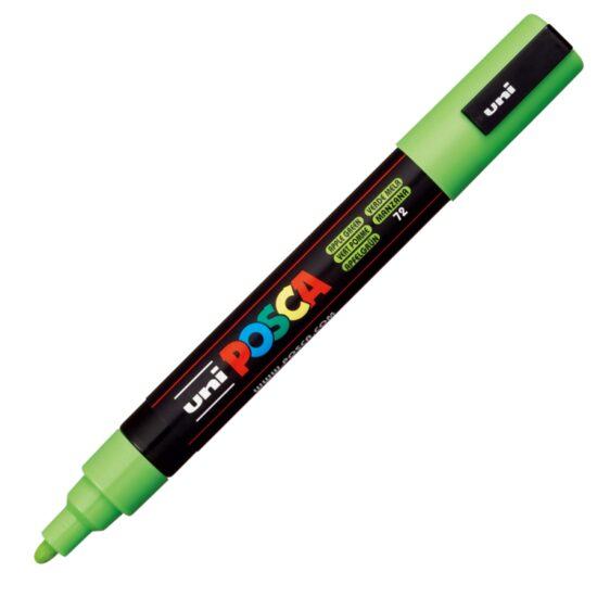 Marker UNI Posca PC-5M, varf rotund, 1.8-2.5mm Verde mar