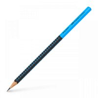 Creion Grafit B Grip 2001 Two Tone Negru-Bleu 2022 Faber-Castell