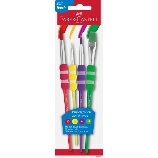 Set 4 Pensule Soft Touch Faber-Castell