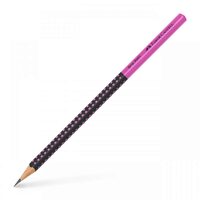 Creion Grafit B Grip 2001 Two Tone Negru-Roz 2022 Faber-Castell