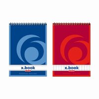 Bloc Notes A7 50F patratele cu spirala - X.Book