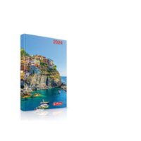 Agenda Datata A5, Motive, 352 Pagini, Coperta Buretata 2024