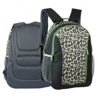 Rucsac cu 2 compartimente, dimensiuni: 43x30x20 cm, Animal print